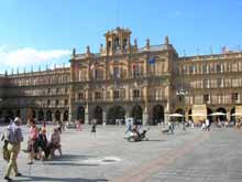 auf der Plaza Mayor in Salamanca
